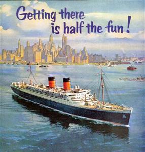 Reklam för resor med Cunard