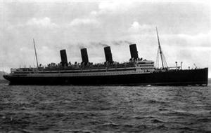 Aquitania. Ett av Cunards mest berömda fartyg.