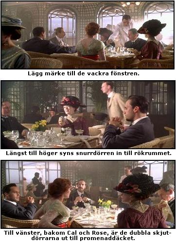 Screenshots från James Camerons film Titanic