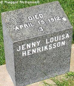 Jenny Henrikssons grav