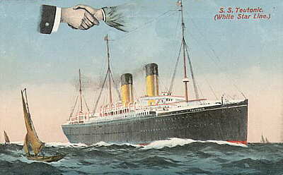 SS Teutonic som Alice Johnson emigrerade med 1905