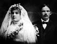 Maija och Juho Panula på bröllopsdagen 1892-02-14