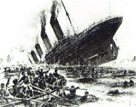 Titanic sjunker
