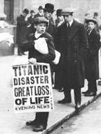 Nyheten om Titanics katastrof diskuterades livligt i tidningarna