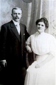Mauritz Ådahl med hustrun Emelie