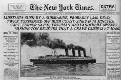 Lusitania i tidningen